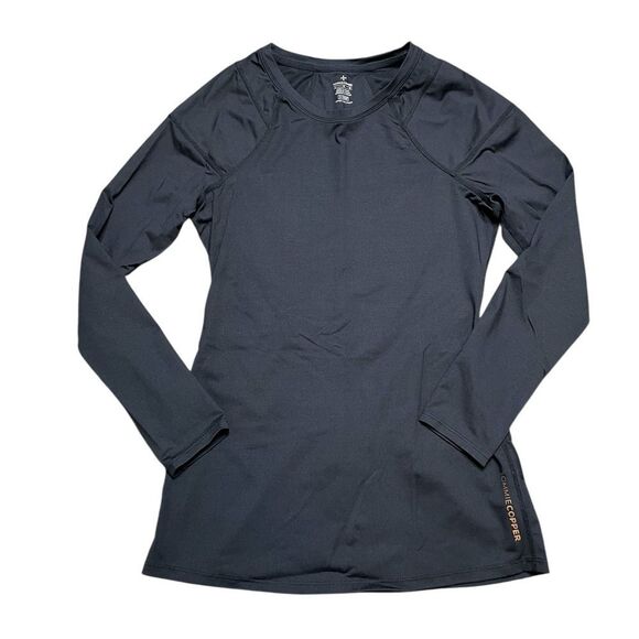 TOMMIE COPPER Back Support Shirt Black Size Large - Picture 2 of 5